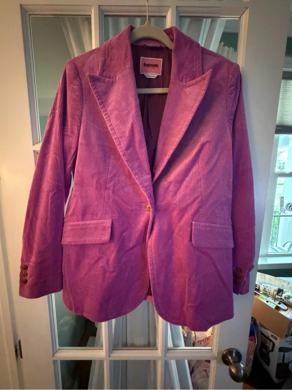 NWOT kate spade Pink Corduroy Blazer Jacket